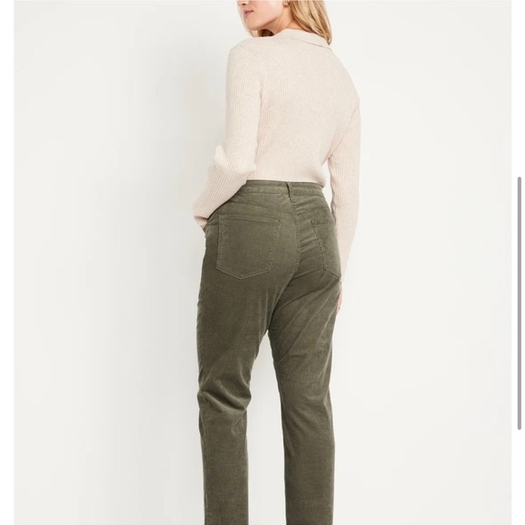 Old Navy High-Waisted OG Straight
Corduroy Ankle Pants Olive Trousers 28W - Picture 4 of 12